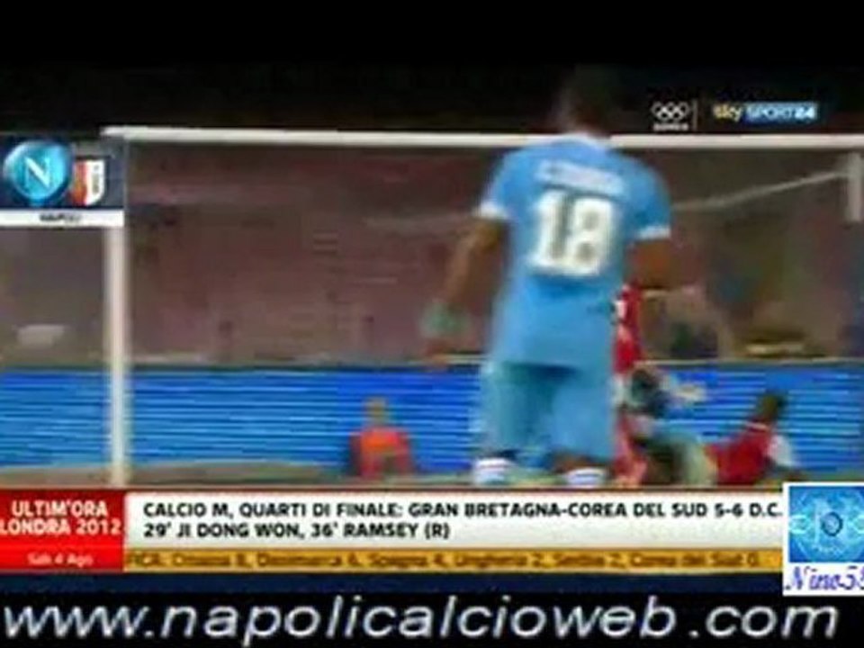 Napoli - Sporting Braga 3 - 1 amichevole 04-08-2012