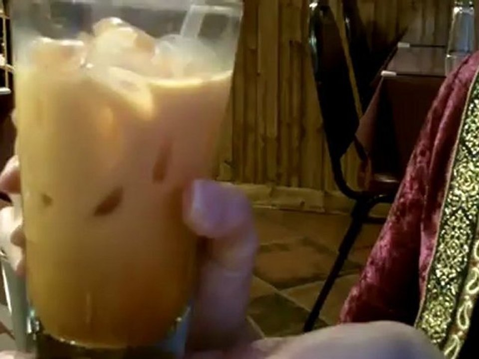 Thai Iced Tea - Thai iced tea is a unique iced tea that is sweet, and refreshing. Thai Taste, Troy, MI.