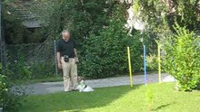 4.8.2012 : dur-dur l'apprentissage du slalom