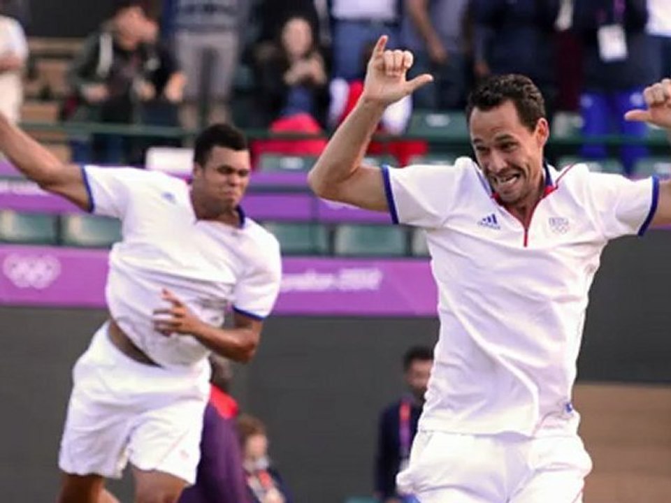 Tsonga, Llodra, Benneteau et Gasquet fêtent leurs médailles