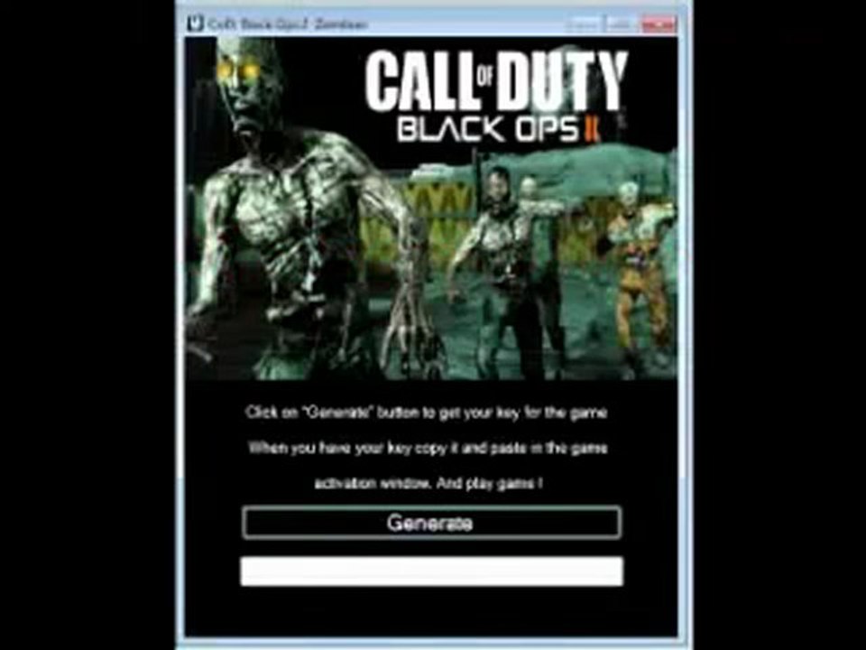 Call of Duty Black Ops 2 Zombies Codes Keygen