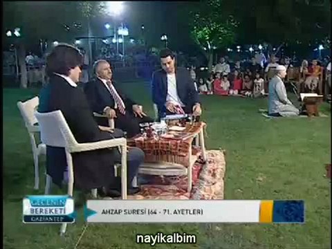 1 Ahzab süresi GAZİANTEP Gecenin bereketi 2012 STV