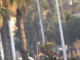 Syria فري برس حماه المحتلة طريق حلب_انتشار عصابات الاسد في الحي 5-8-2012 Hama