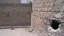 Syria فري برس حلب حي المرجة أثار القصف العشوائي 5 8 2012ج2