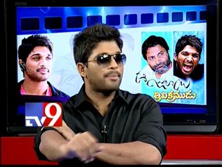 Allu Arjun in Tv9 studios - Part 1