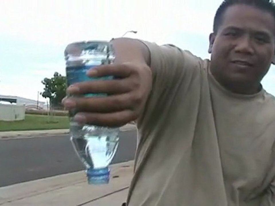 Flow : tour de magie de la bouteille d'eau