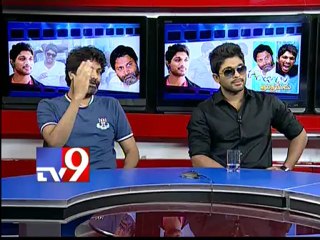 Trivikram & Allu Arjun in Tv9 studios - Part 1