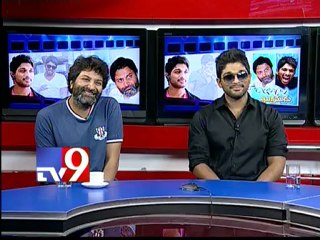 Trivikram & Allu Arjun in Tv9 studios - Part 3