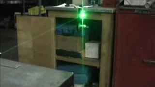 Burning Green Laser Pointer Torch