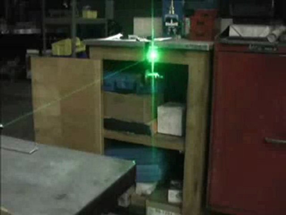 Burning Green Laser Pointer Torch