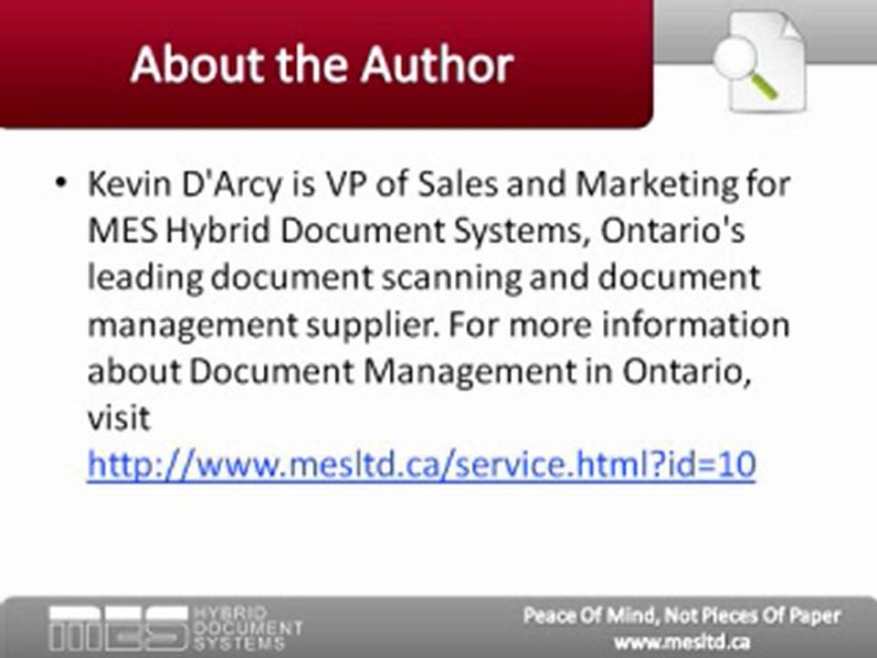 Document Scanning in Ontario:  Is Your Company a Candidate?