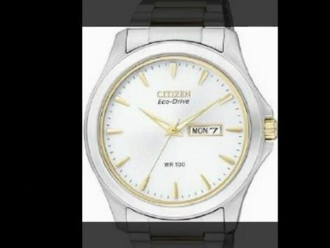 Citizen Classic Eco-drive Two Tone Stainless Steel White Dial For Sale