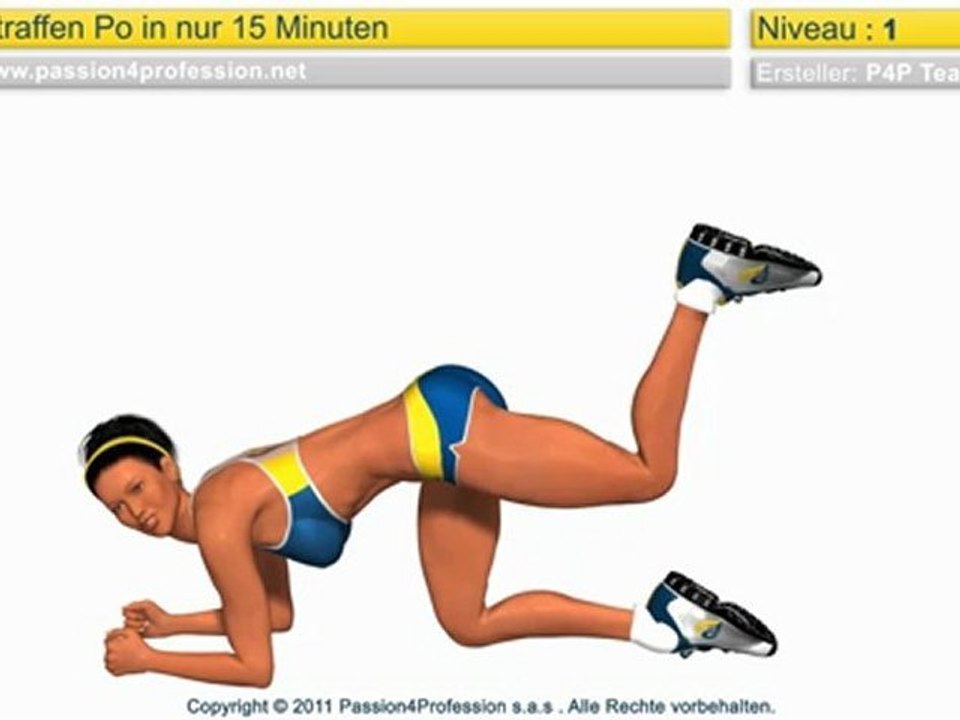 Straffen Po in nur 15 Minuten (Po übungen)