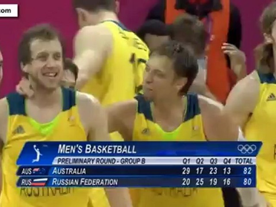 Patty Mills Buzzer Beater Australia Russia