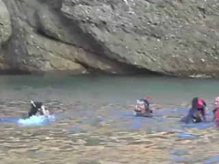 Rihanna fait de la plongée à Portofino en Italie