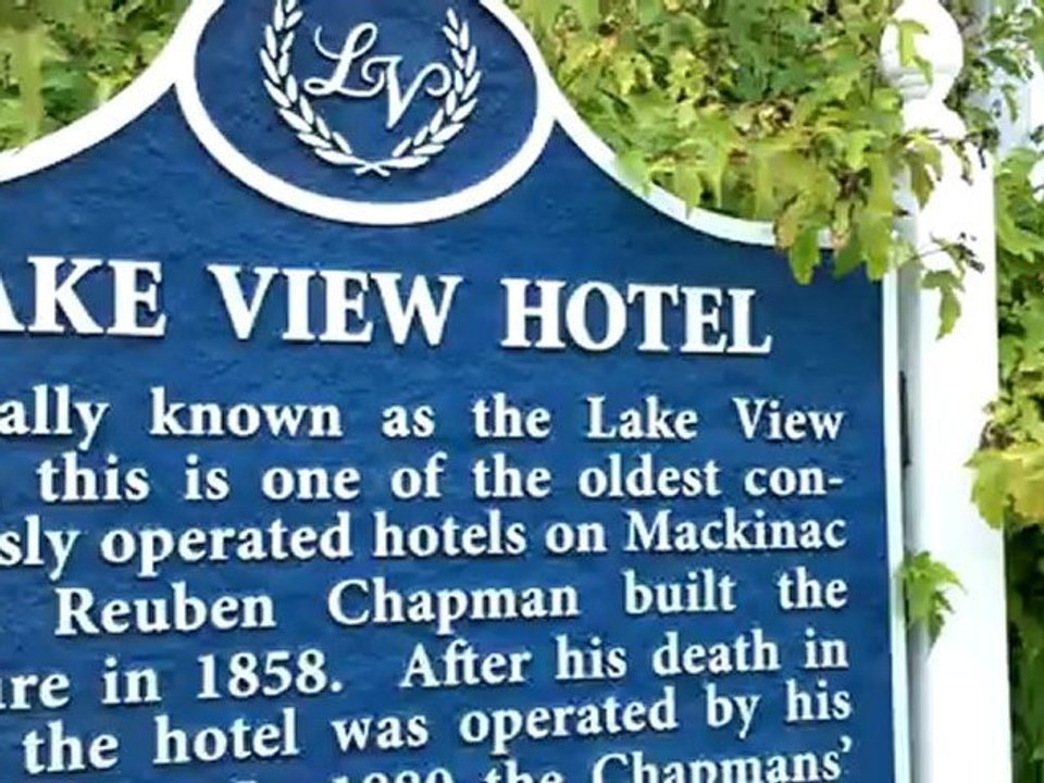 Mackinac Island Hotel - We learned about The Lake view Hotel on Mackinac Island. Mackinac Island hotels.