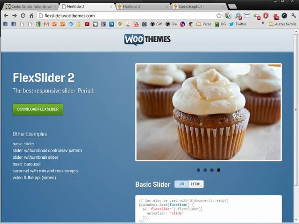 Installer configurer FlexSlider 2 sur votre site