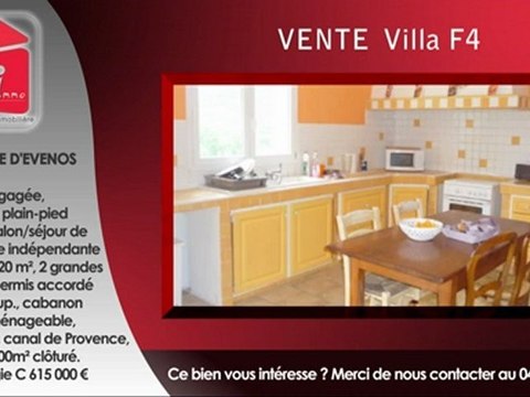 Maison T4 sainte anne evenos vente villa F4 a vendre sainte anne evenos
