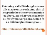 Different types of retaining walls