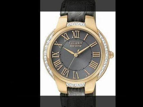 BEST BUY Citizen Women's EM0093-08H Ciena Eco-Drive Rose Gold Tone Watch