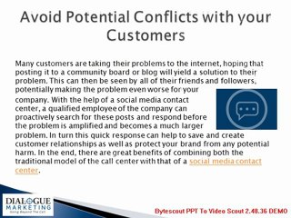 The Future of Customer Service The Social Media Contact Center