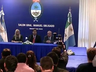 Entrega de Certificados y Carnet ,habla el Gdor. Capitanich