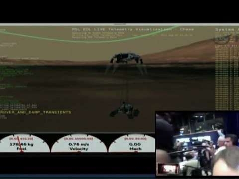 Atterrissage de Curiosity sur Mars le 6 août 2012