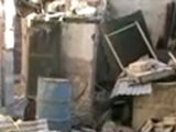 Syria فري برس حمص القديمة اثار الدمار على المنازل جراء القصف بالهاون 6 8 2012