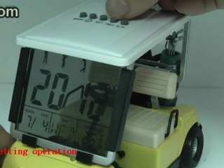 Review of Trendy LED Alarm Clock in the Shape of Golf Car