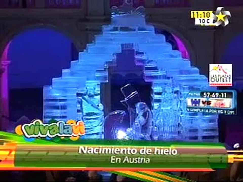 Nacimiento hecho de hielo