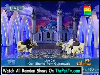 Noor e Ramzan Hum Ke Saath - 7th August 2012 (Seher) Part 4
