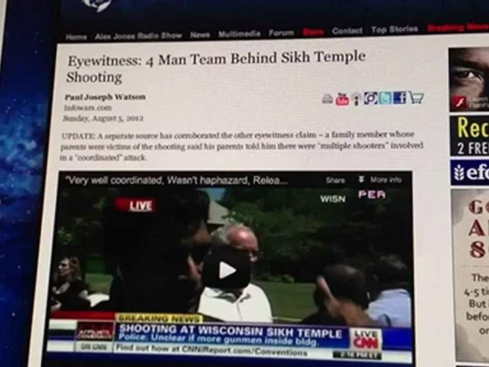 Obama Has Staged Shootings Before - Is Sikh Event Another "False Flag"?