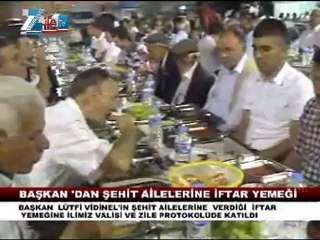 Başkan vidinelden şehit ailelerine iftar