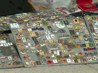 JO: les pin's s'étalent sur le parc olympique