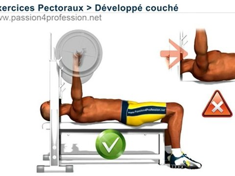 Développé couché pour les pectoraux