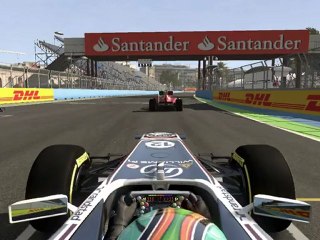 F1 2011 - GP d'Europe - Départ en onboard