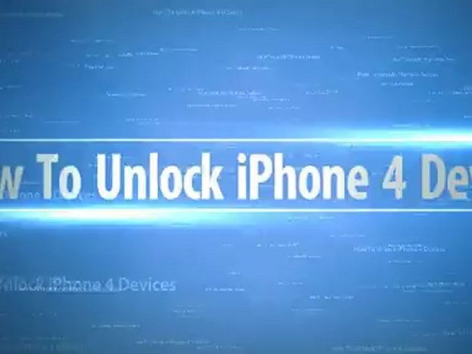Easy to follow guides for iPhone 4 unlocking