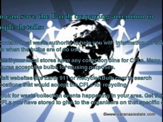 About Recycling CFL Bulbs