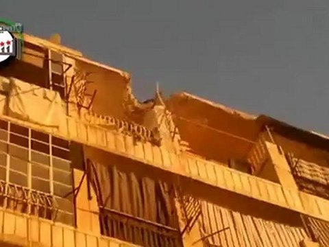 Syria فري برس حلب الشعار آثار القصف حيي الشعار وكرم البيك 7_8_2012