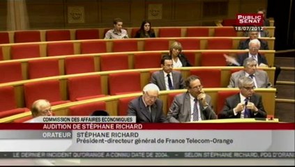 Audition,Stéphane Richard, PDG de France Télécom-Orange