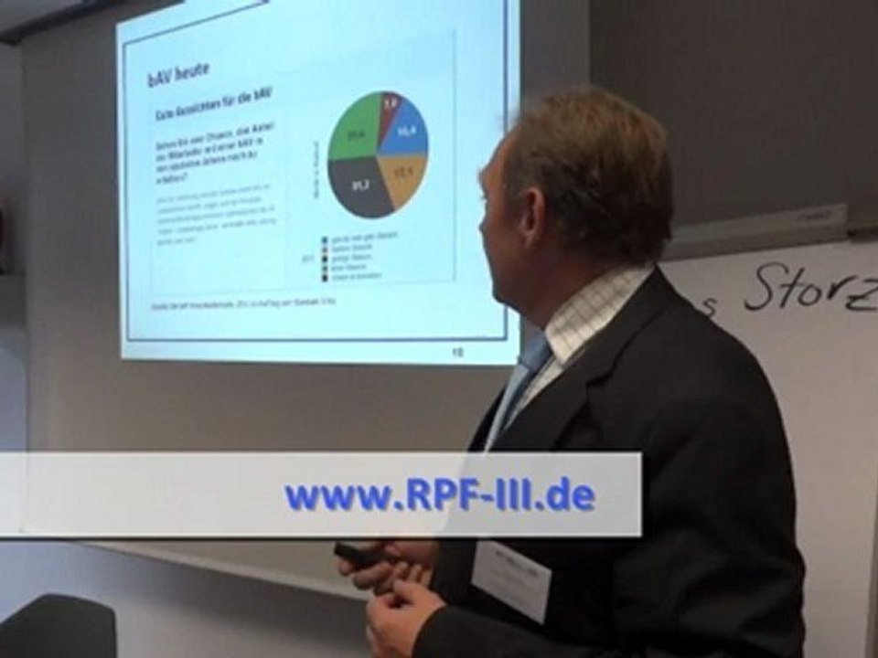 Manfred Baier bei der Veranstaltung in Ingolstadt: bAV gestern - heute - morgen (1/2)