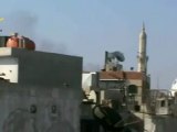 Syria فري برس  حمص قصف  عنيف وإنفجارات تهز حي الخالدية يحمص صباح اليوم 7 8 2012