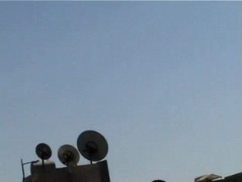 Syria فري برس حلب طائرة تقصف بالقرب من فندق المرديان والجوازات 7 -8-2012