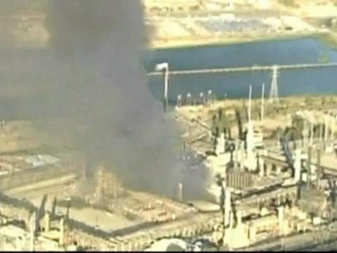 California refinery erupts in flames