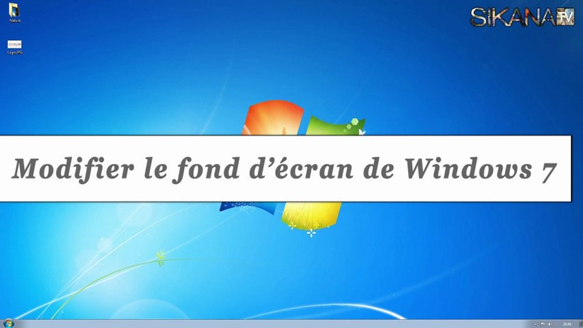 Windows 7 : Comment changer son fond d'écran ? - HD - Vidéo Dailymotion
