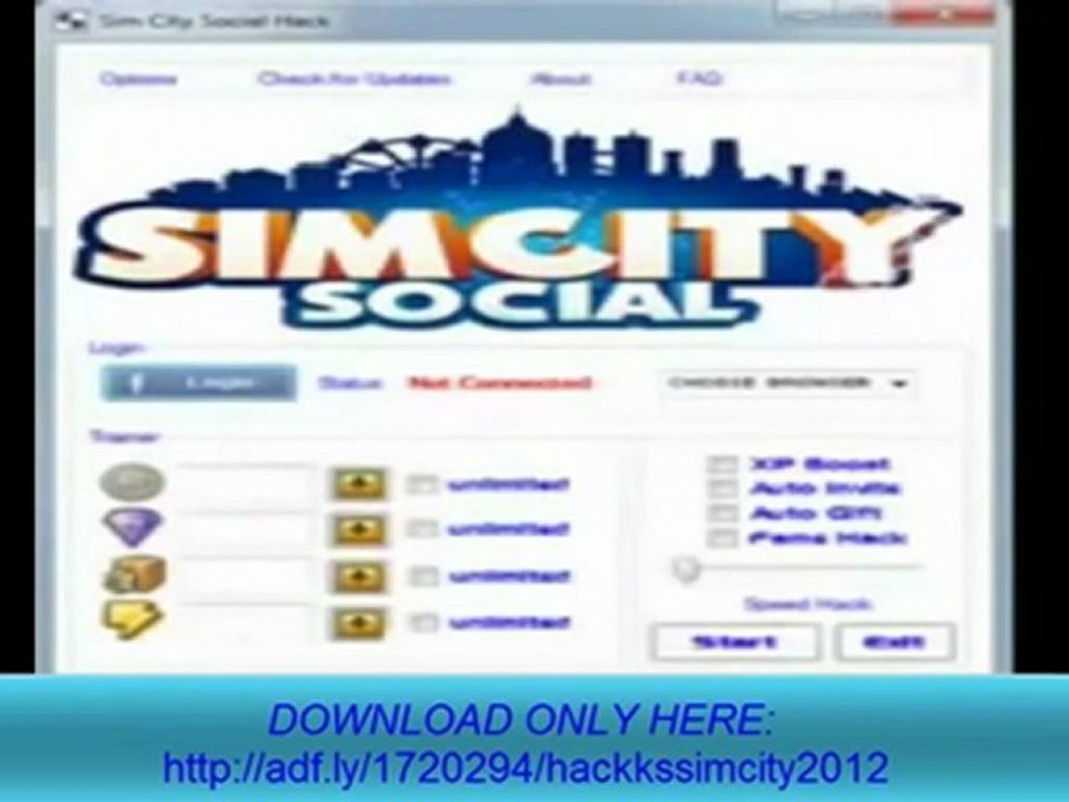 Simcity Social Hack - FREE Download August 2012 Update