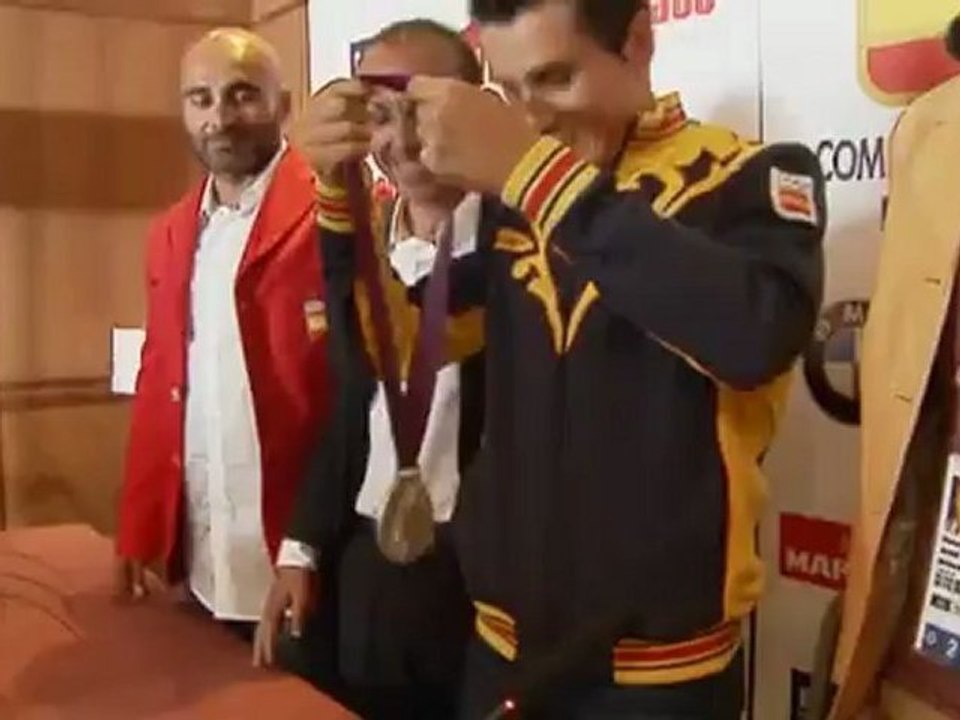 Gómez Noya, muy satisfecho por la plata conquistada en el triatlón