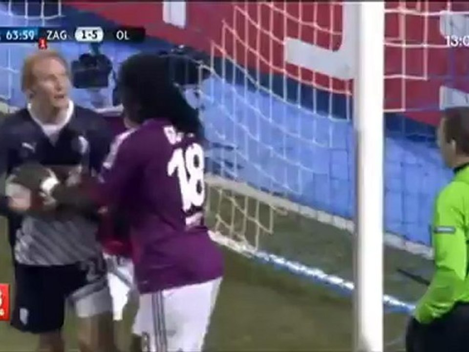 Football : le clin d'oeil polémique du match Zagreb-Lyon