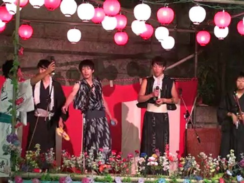 20120806(1)納涼会４のど自慢、少年会、ソーラン節
