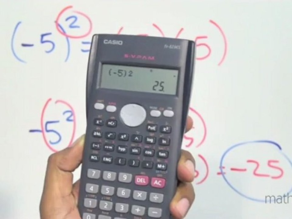 Calcular potencias utilizando una calculadora científica - parte 1